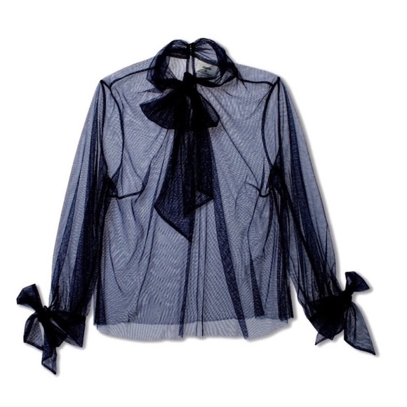 Rodarte for Target Tops - Rodarte for Target Sheer Blue Top